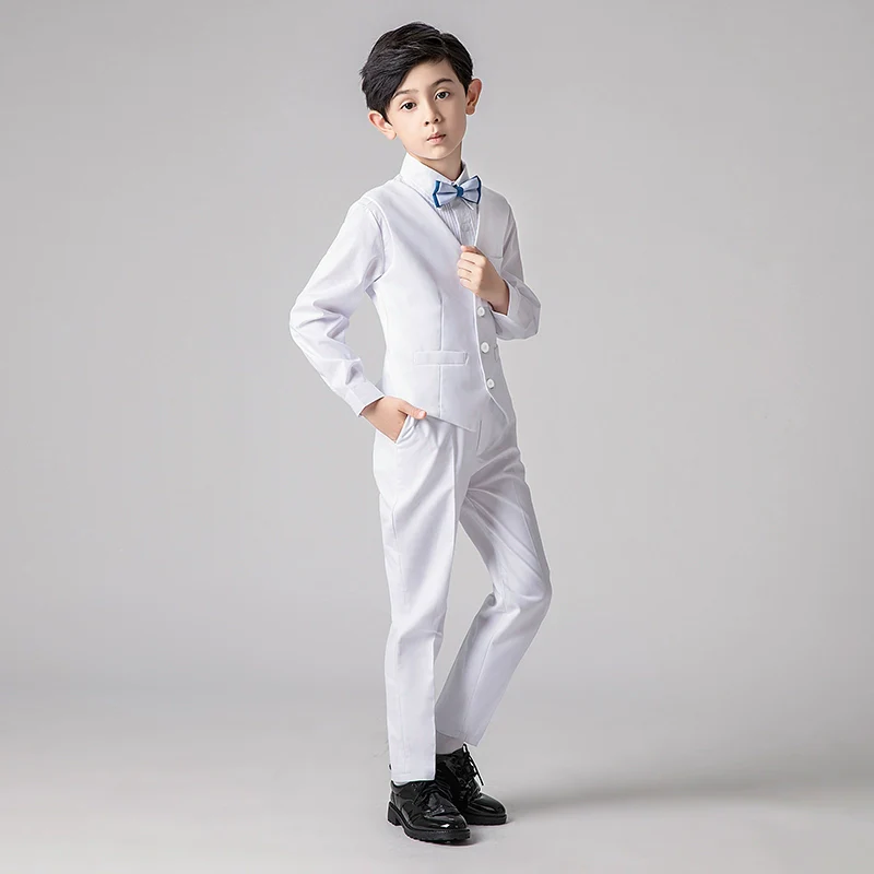 Boys  Vest Suit Set: Noble Cut Piano Performance - Image 4