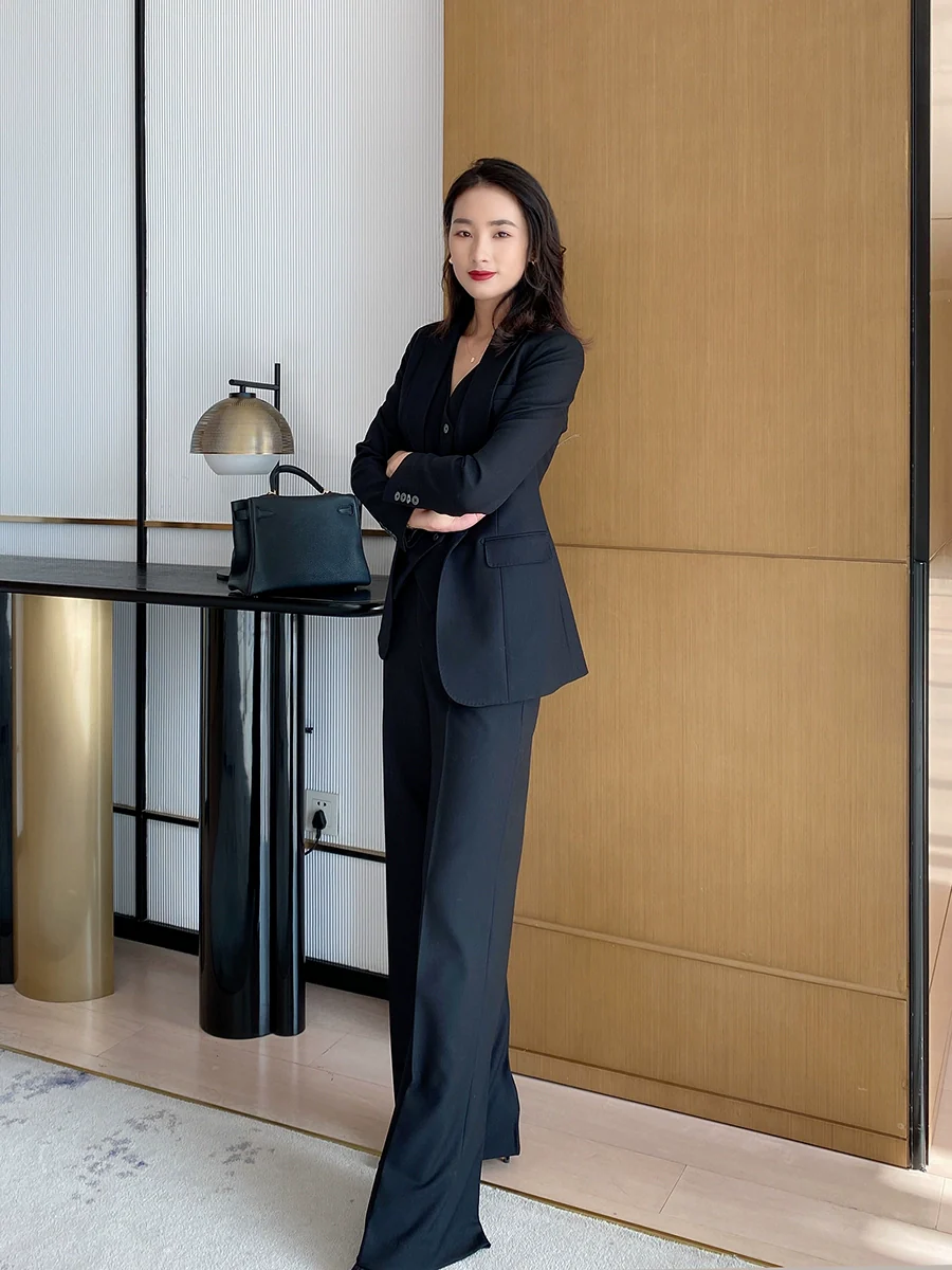 Classic Black 3-Piece Suit Set – Jacket, Vest & Trousers - Image 4