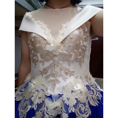 dress female pompous skirt long vocal art examination dress host annual meeting evening dress pompous skirt - Image 3