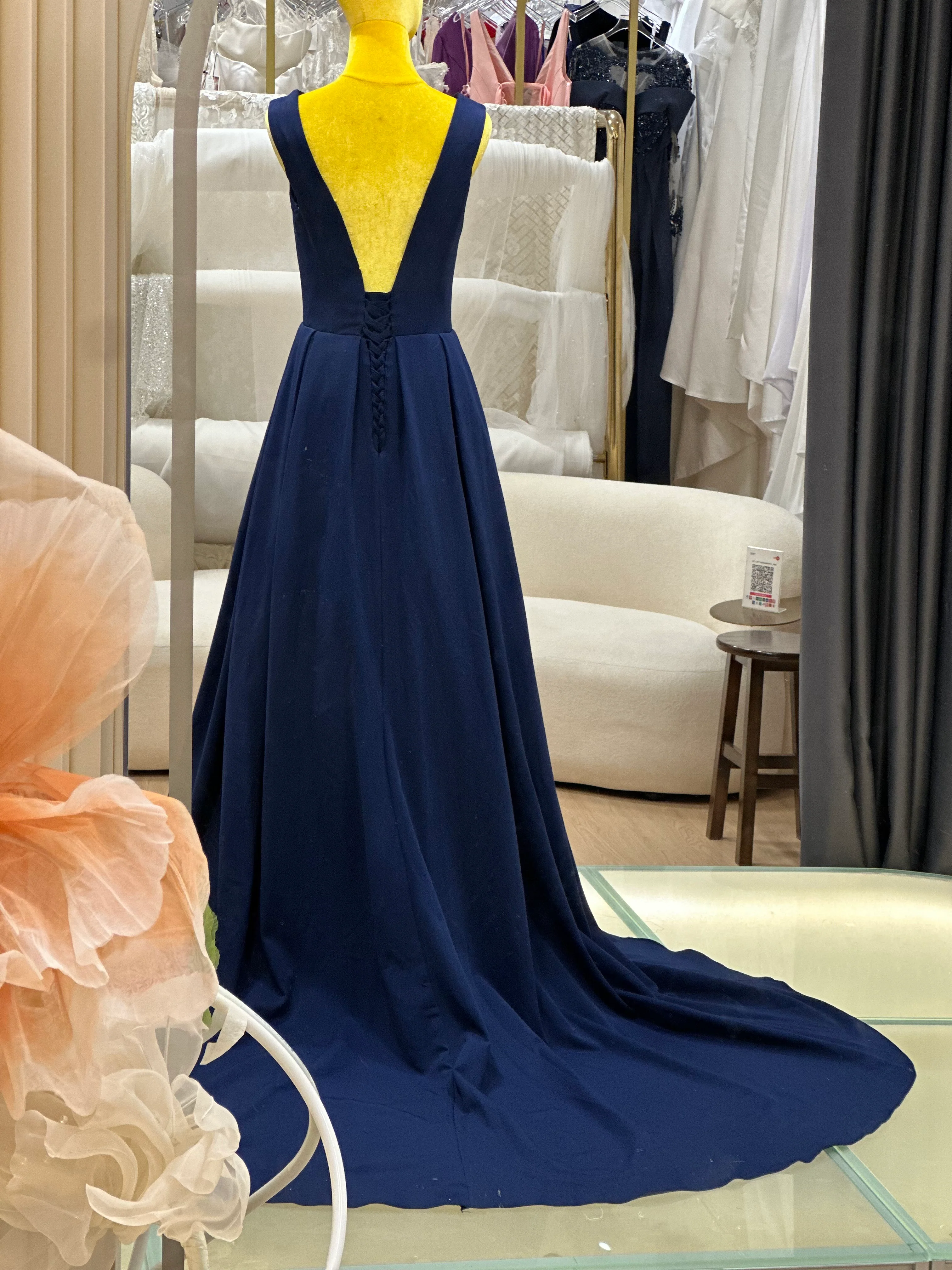 EG-AME-10008 EVENING GOWN PREMIUM FABRIC SIZE M-XXL BUST 84-96 WAIST 68-80 - Image 7