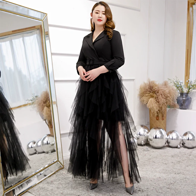 Elegant Black French Evening Dress - Image 6