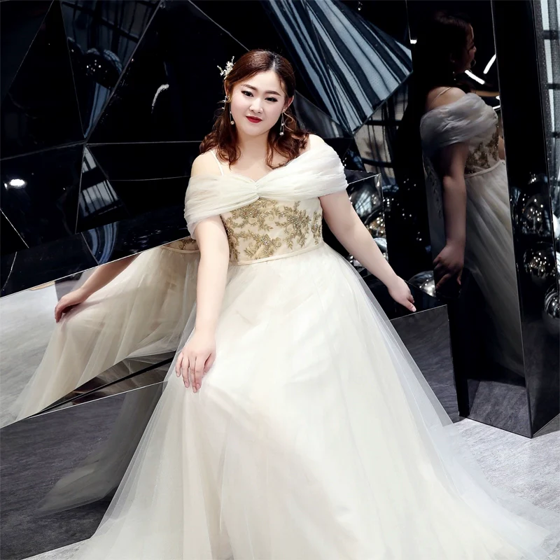 Elegant Champagne Bridesmaid Dress - Image 6