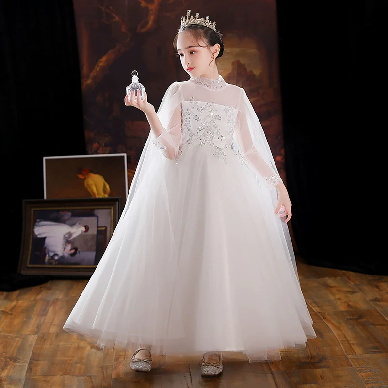 Elegant Children's Princess Evening Dress for Weddings & Piano Performances - Image 4