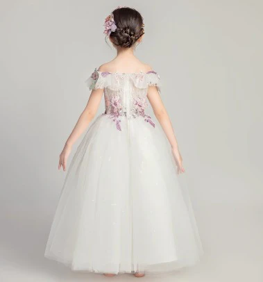 Elegant Flower Girl Dress: Children's Wedding & Performance Gown - Image 3