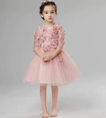 Elegant Girl's Evening Dress Princess Skirt Catwalk Piano Costume - Image 5