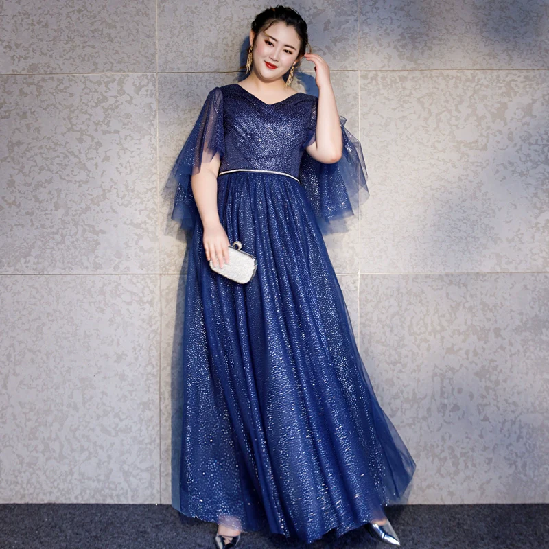 Elegant Large Size Evening Dress - Image 5