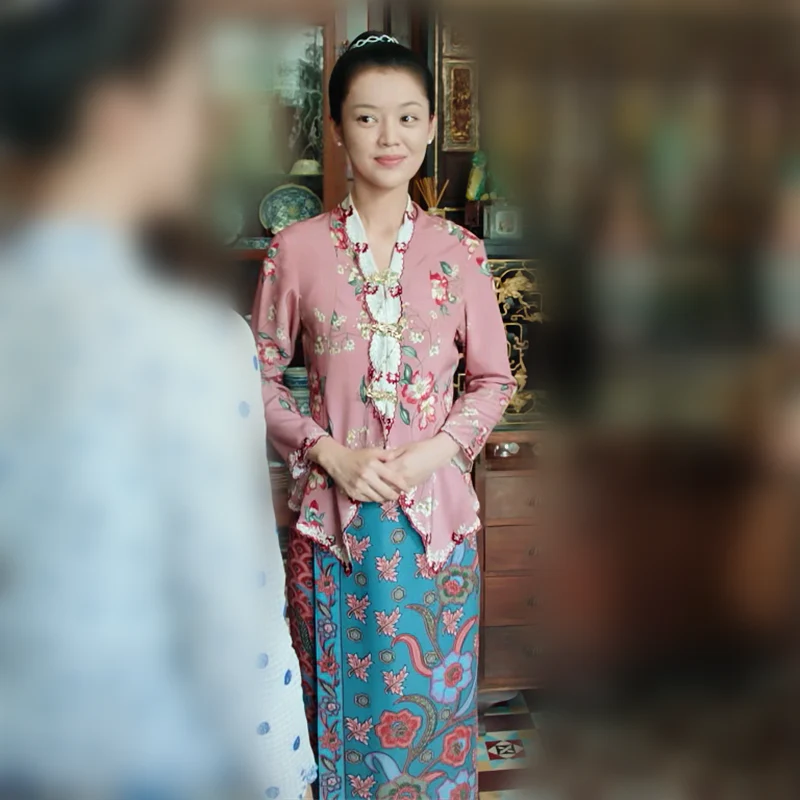 Floral Shiffon Dress Set - Image 3