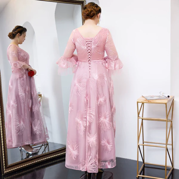 Fuchsia Bridesmaid Evening Dress - Image 3