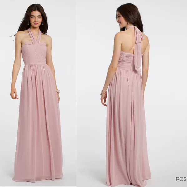 Fuchsia Long Bridesmaid Dress - Image 4