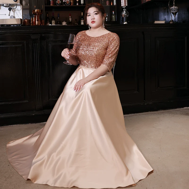 Gold Evening Dress for Women | Amehandmadesg - Image 5