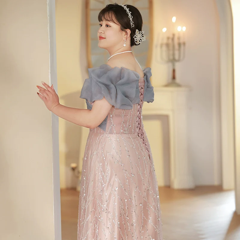 High-End Fitted Evening Dress - Image 4