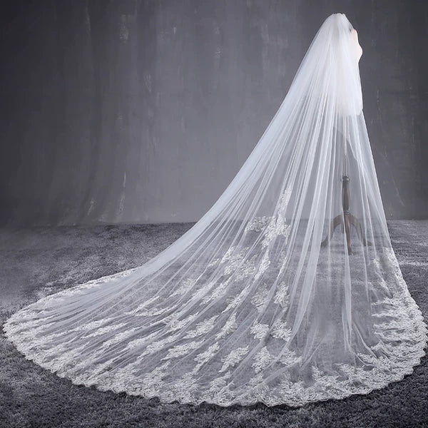 Korean Style Wedding Veil 3.8m Long - Image 2
