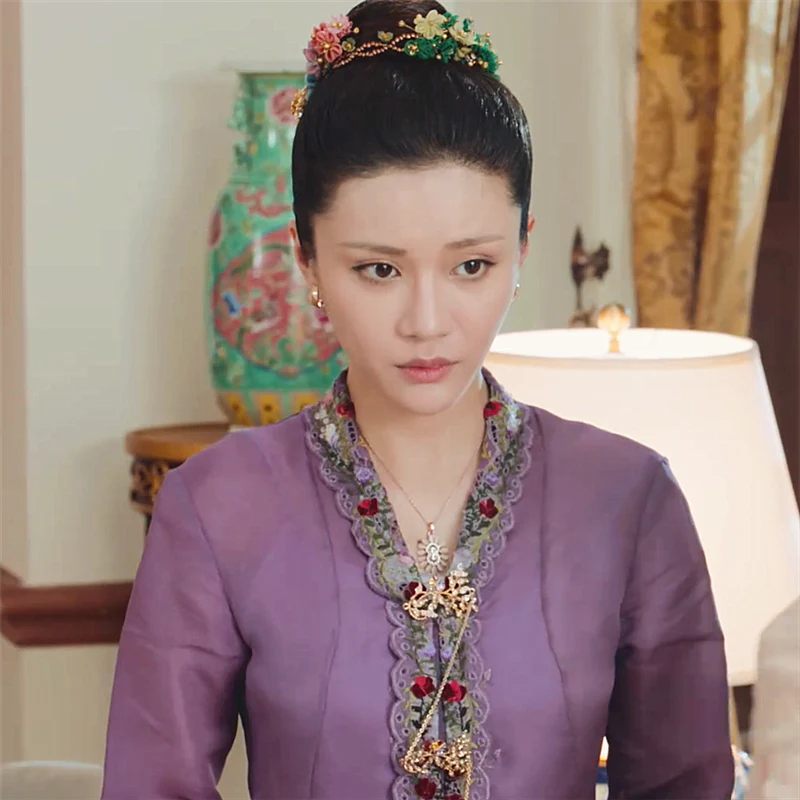 Purple Embroidered Cardigan - Image 2