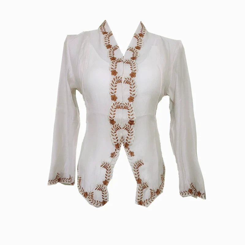 Retro Embroidered Cardigan - Image 3