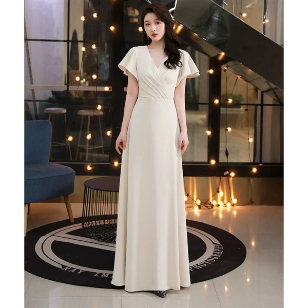 Summer Bridesmaid French Style Plus Size Dress - Image 4
