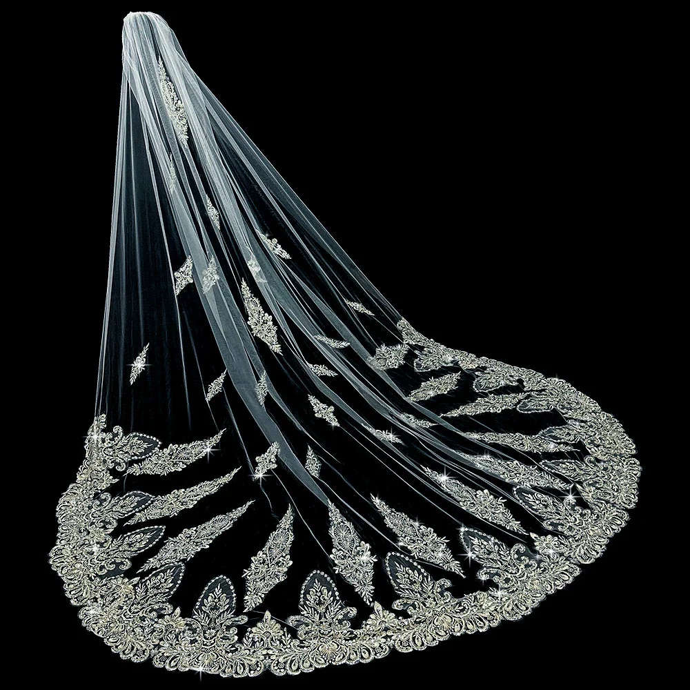 Wedding Veil Beaded Embroidery - Image 3
