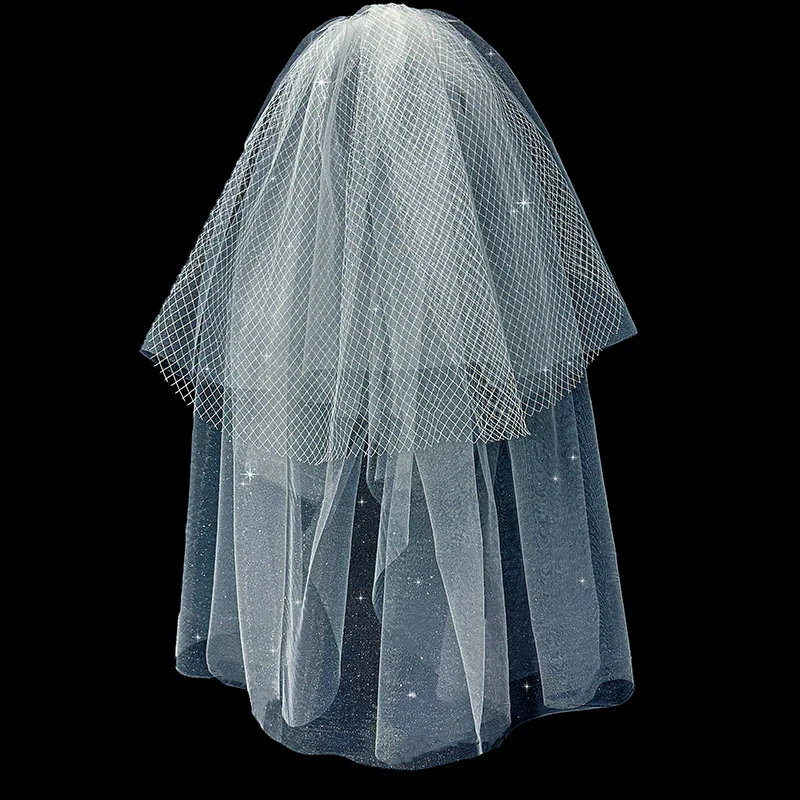 Wedding Veil Flash Mesh Puffy - Image 6