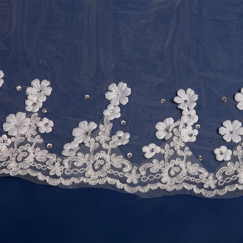 White Wedding Veil - Image 5